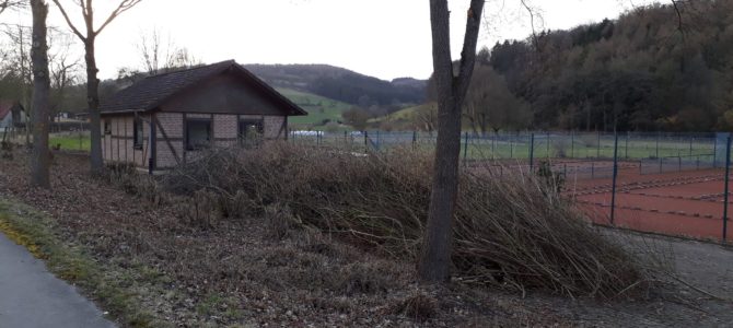 Arbeiten rund um den Platz